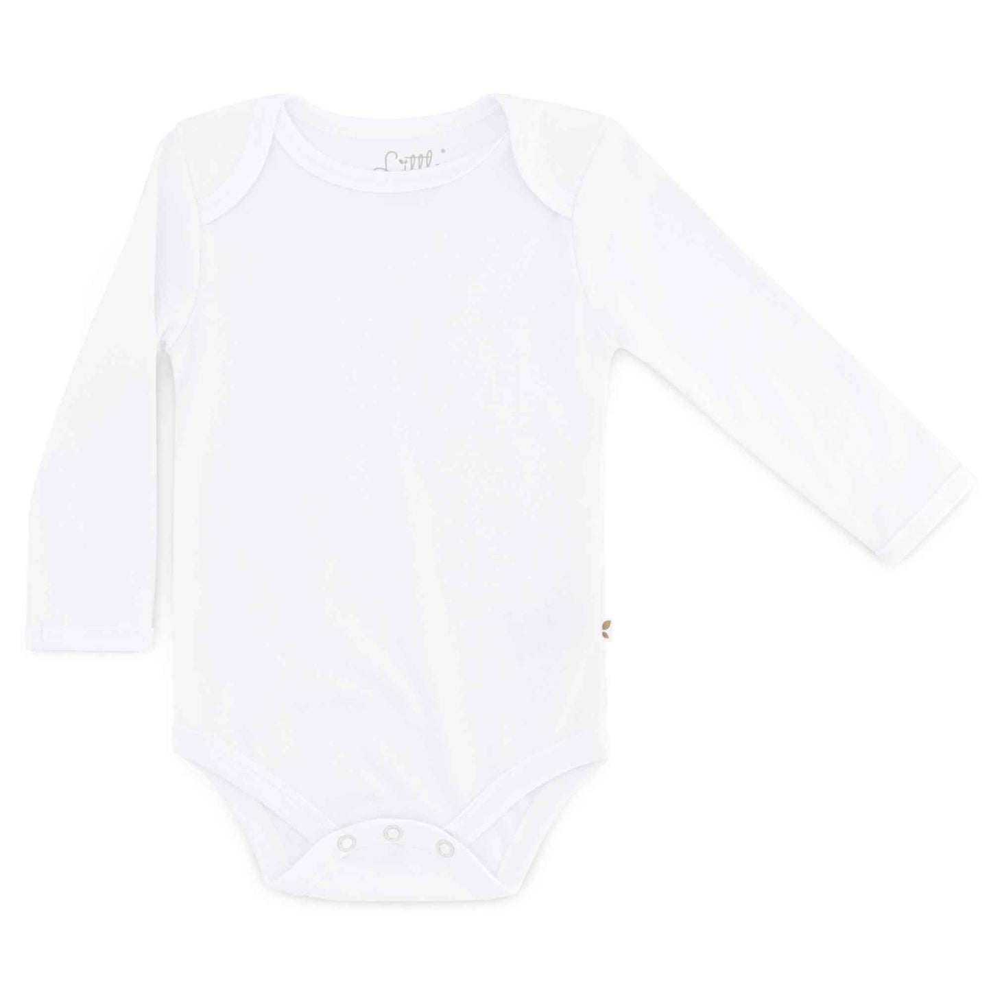 Longsleeve white baby bodysuit vest