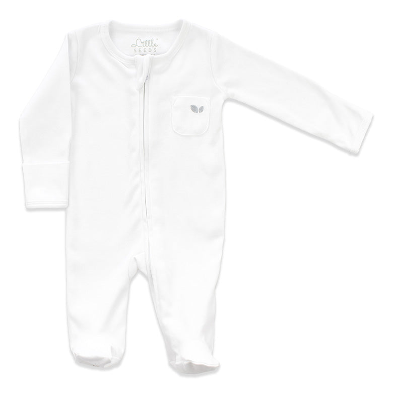 White store zip sleepsuit