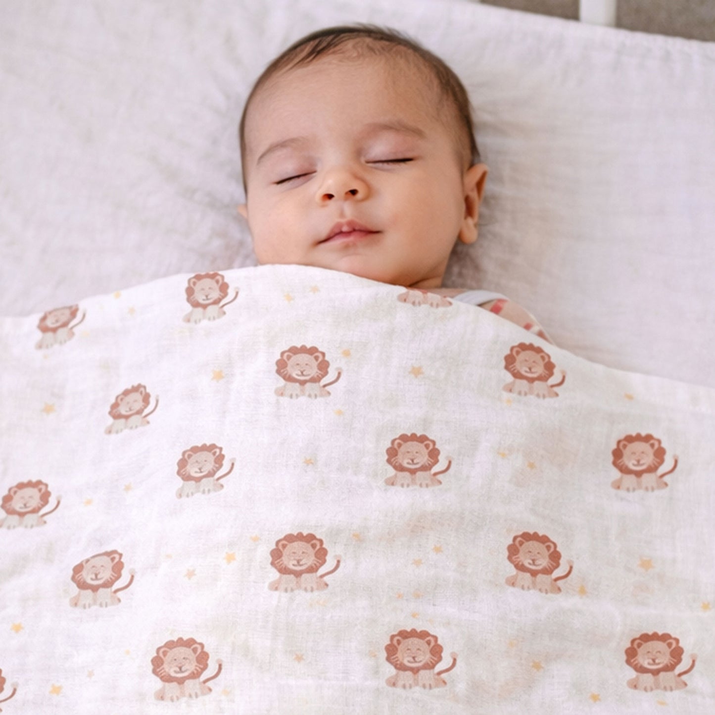 Baby Muslin Cloths – Soft & Absorbent 70×70cm Bamboo Muslin Squares for Newborns - ANIMALS