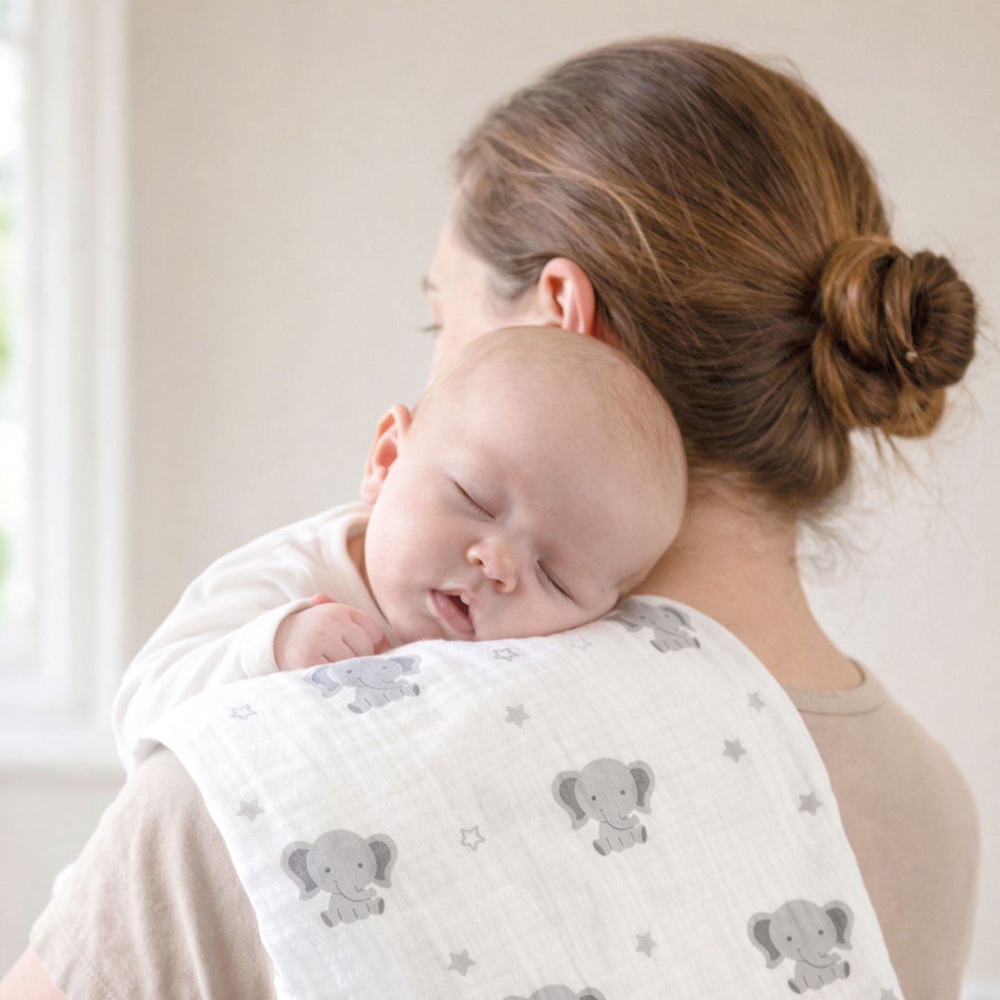 Baby Muslin Cloths – Soft & Absorbent 70×70cm Bamboo Muslin Squares for Newborns - ANIMALS