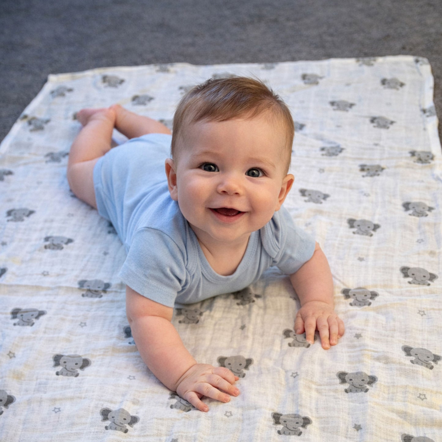 Baby Muslin Cloths – Soft & Absorbent 70×70cm Bamboo Muslin Squares for Newborns - ANIMALS