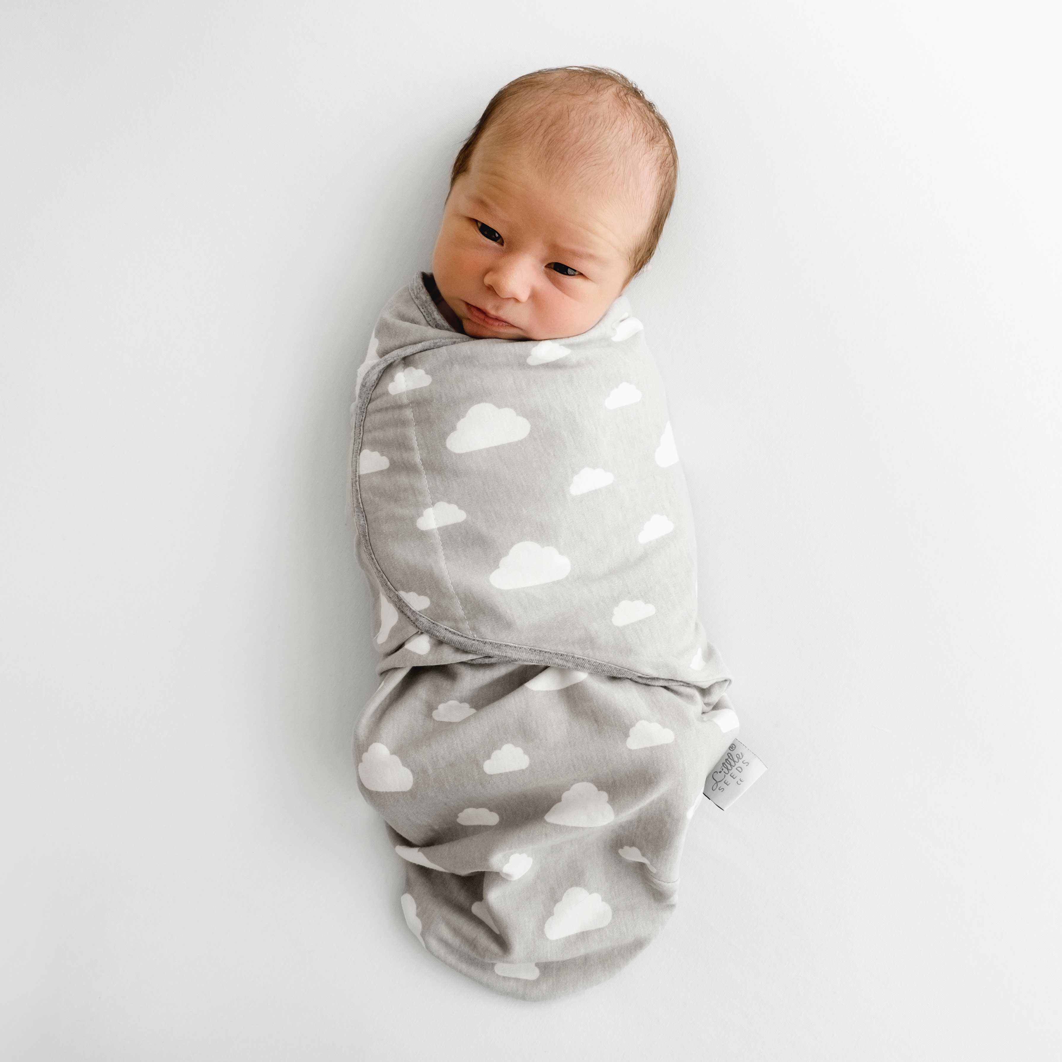 GLLQUEN BABY Organic Cotton 3-Pack Swaddles With Zipper For Newborns 0-3 Months Sunrise