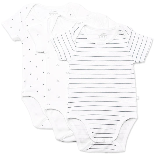 Patterned Bodysuits - Pack of 3