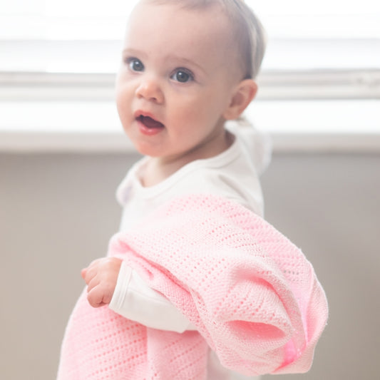 Pink Cellular Blanket